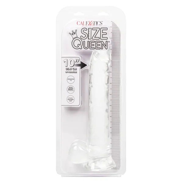 Size Queen 10 inch-25.5 Cm - Clear