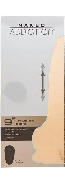 Naked Addiction 9 inches Thrusting Dong Beige — image 7 of 8