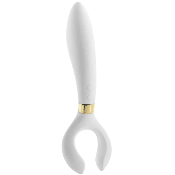 Satisfyer Endless Fun Silicone Waterproof Multi-Function Vibrator - White — image 4 of 9
