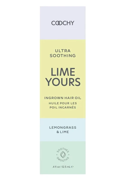 COOCHY Ultra Soothing Lime Yours Ingrown Hair Oil - Lemongrass Lime .5 oz (12.5 mL)