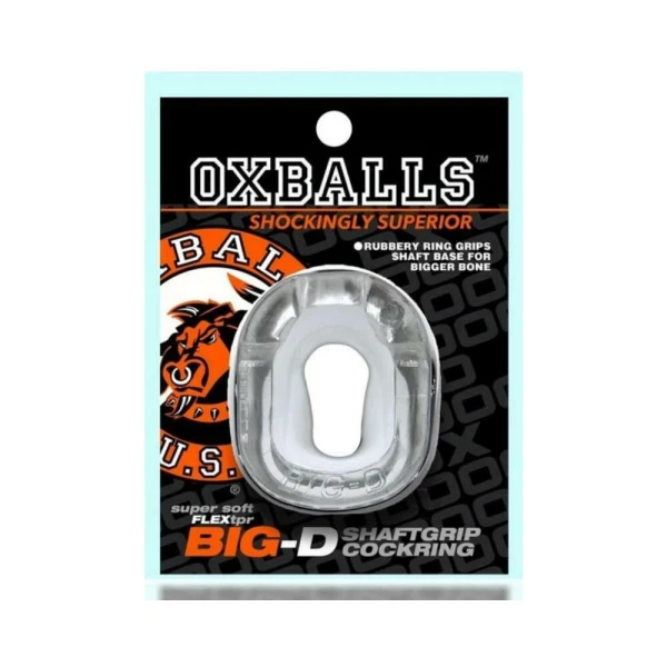 Cock Rings:  Oxballs Big-d Shaft Grip Cockring Clear