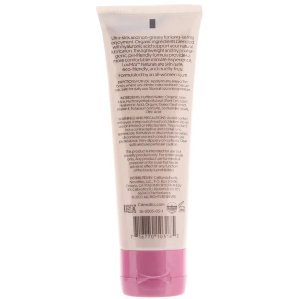 LuvMor Naturals Water-Based Personal Lubricant By CalExotics - 4 fl oz