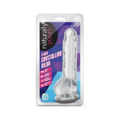 Naturally Yours Crystalline Dildo 8 In Diamond