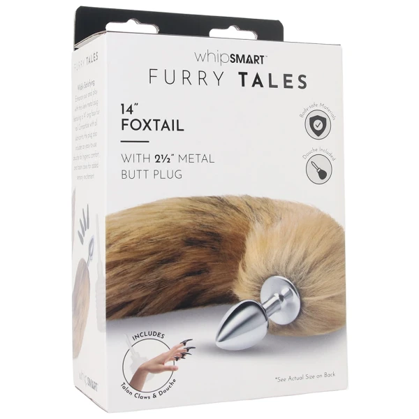 WhipSmart 3 Inch Metal Plug with Fox Tail — image 5 of 6