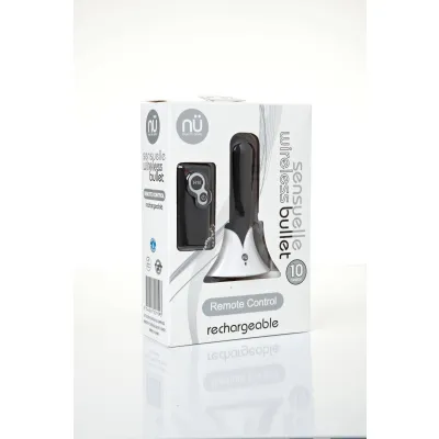 Sensuelle Remote Control Wireless Bullet Black