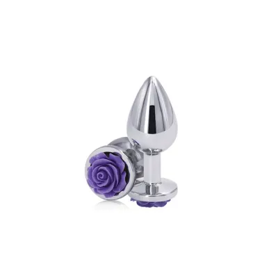 Rose Buttplug 3 5 Inch Purple
