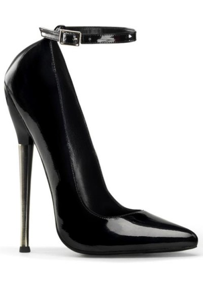 Devious Dagger 6 1/4" Heel Pump With Ankle Strap
