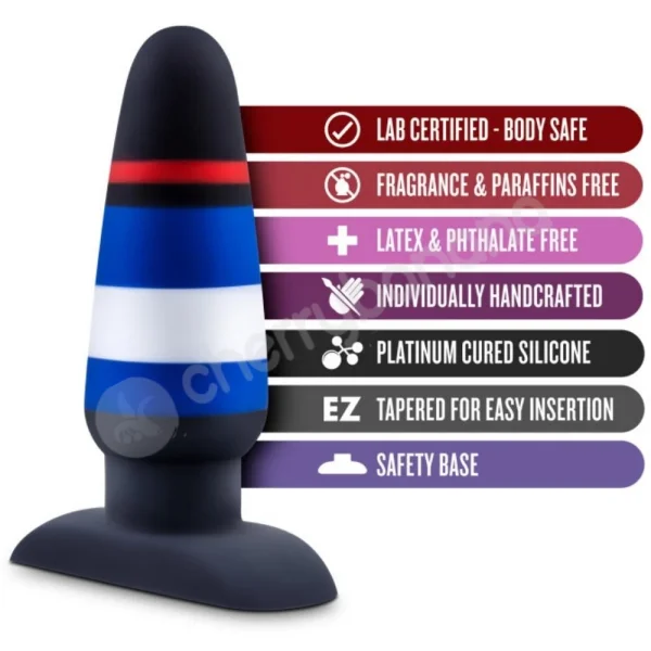 Avant Pride P4 Power Play Tapered Butt Plug With Flared Base