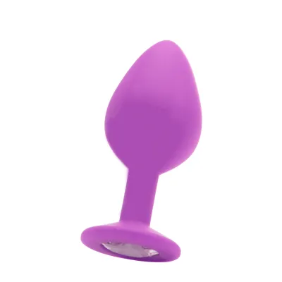 Large Diamond Butt Plug Purple