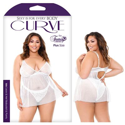 Lace Net Babydoll Panty 3X 4X