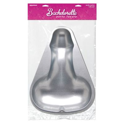 Jumbo Pecker Cake Pan Silver