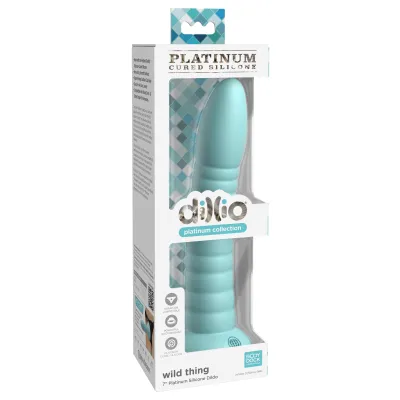 Dillio Platinum Wild Thing 7 Inch Dildo Teal