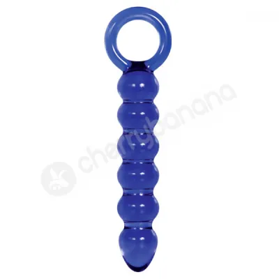 Adam Eve Cobalt Glass Dildo