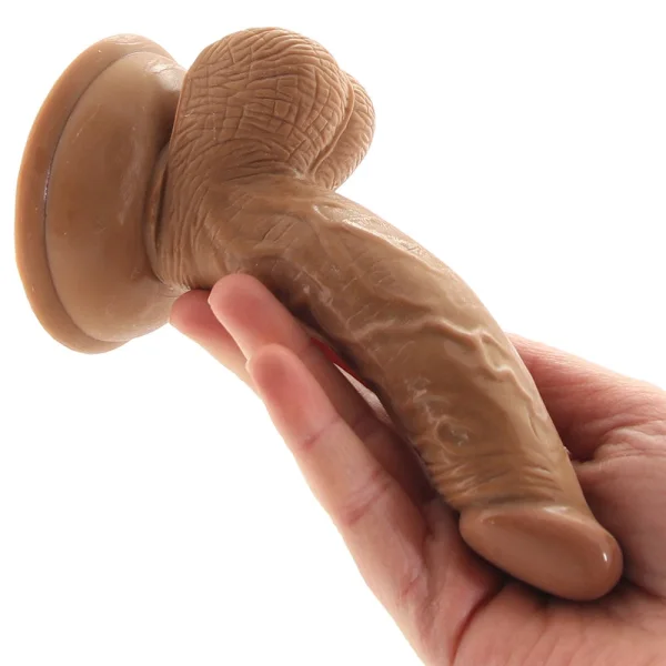 Real Skin Mini Whoppers 5 Inch Curved Dildo — image 11 of 12