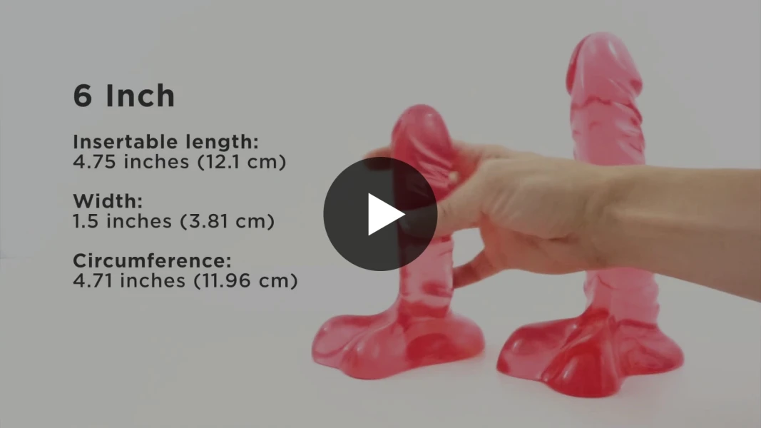 Crystal Jellies 7 Inch Ballsy Supercock - Pink