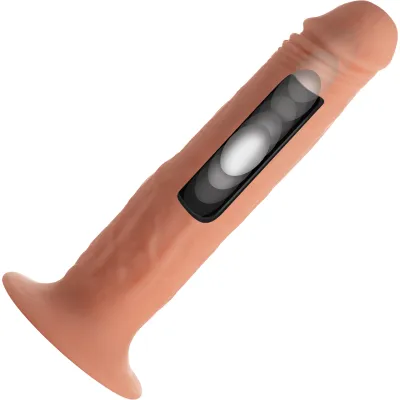Thump It 7X Remote Control Waterproof Silicone Thumping Dildo Medium