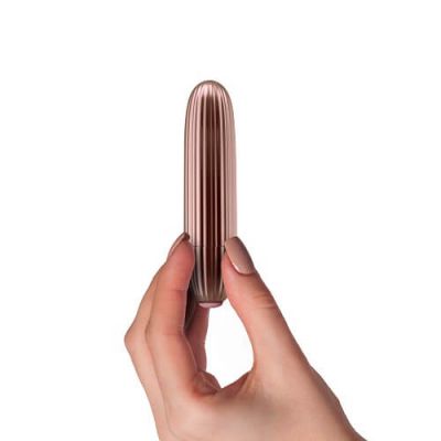 Rocks Off Coco 10 Function Ribbed Bullet Vibrator Rose Gold