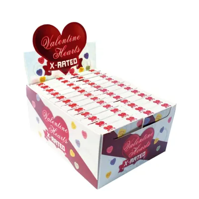 Valentine Hearts X Rated Candy 24 Count Display