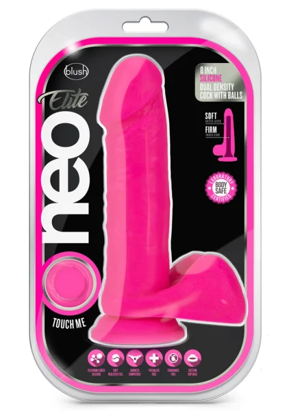 Neo Elite 8 Inch Silicone Dual Density Cock