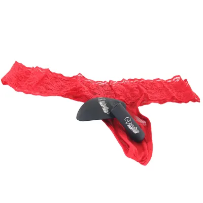 Hustler Vibrating Panty with Wireless Remote Control Red M L
