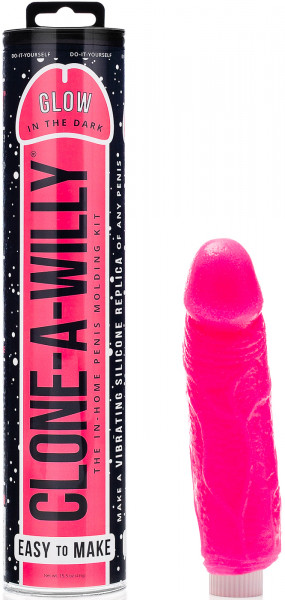 Clone a Willy Glow in the Dark Hot Pink