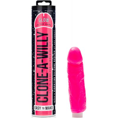 Clone a Willy Glow in the Dark Hot Pink