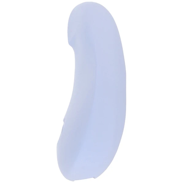 POM Silicone Rechargeable Flexible Waterproof Vibrator by Dame - Ice