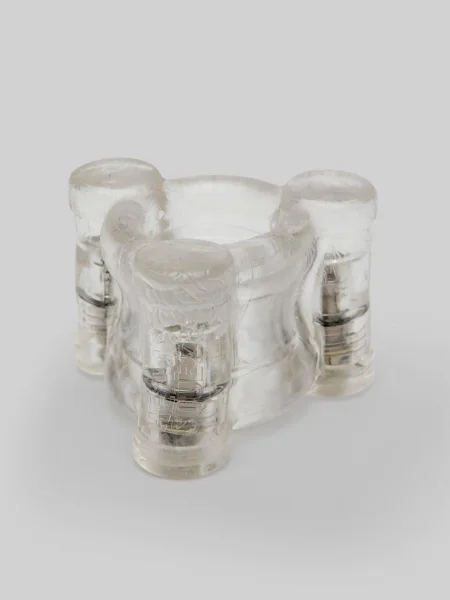 Oxballs Tri-Squeeze Ball-Stretcher & Cock Cage | Black Ice