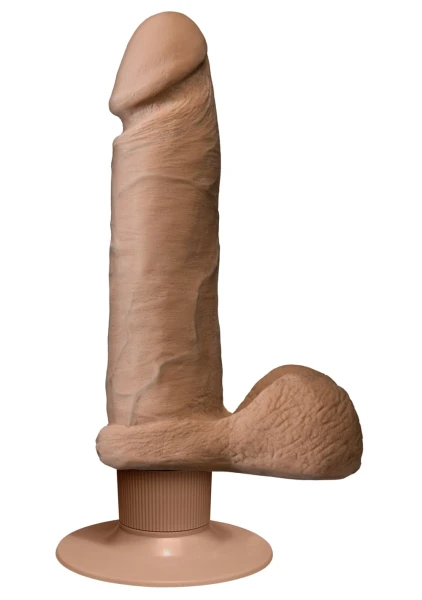 Realistic Cock - UR3 Ultraskyn Vibrating 8 inch Brown