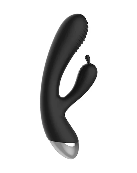 E-Stimulation Rabbit Vibrator - Black