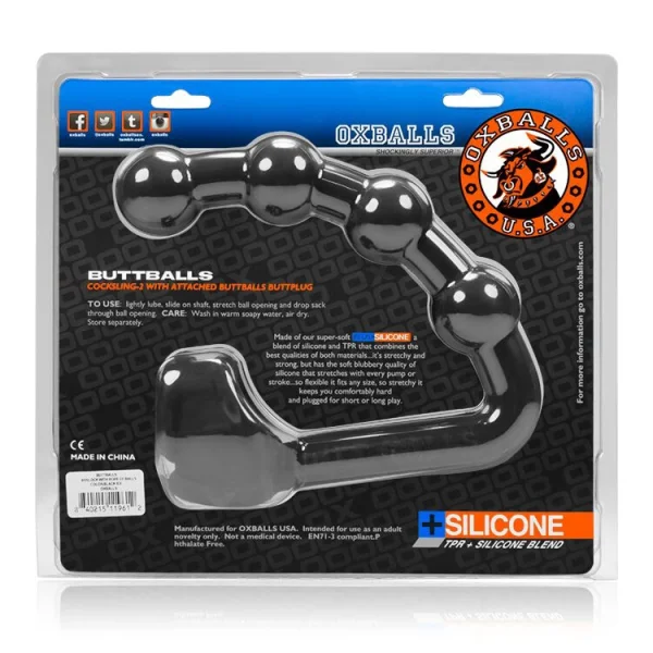 OxBalls BUTTBALLS Asslock & Sling BLACK ICE