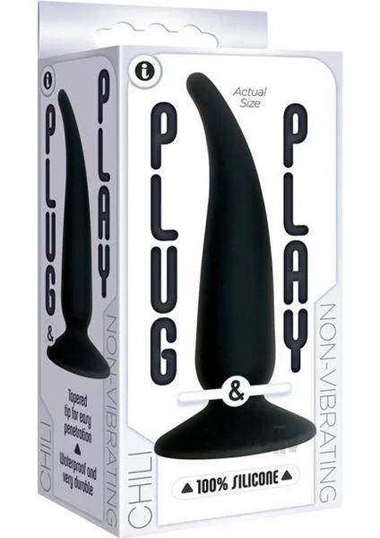 Plug And Play Silicone Chili Black Butt Plug — image 4 of 4