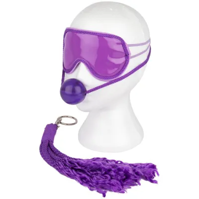 Japanese Silk Love Rope Purple 3 Piece Bondage Kit