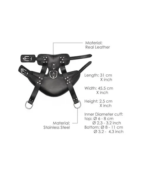 Heavy Duty Suspension Cuffs - Black - One Size