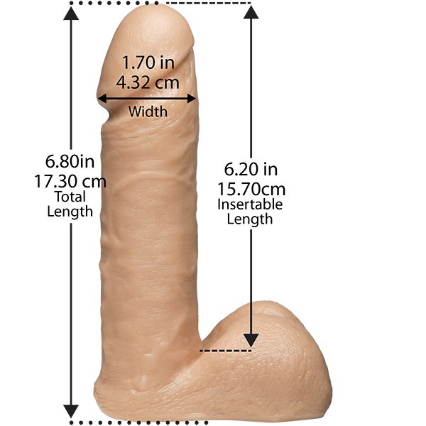 Vac-U-Lock 6" Realistic Cock