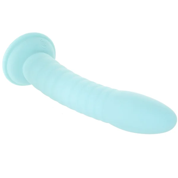 Dillio Platinum Wild Thing Silicone 7" Suction Cup Dildo - Teal