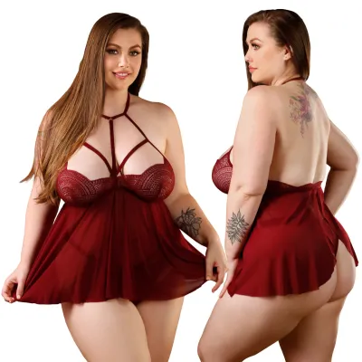 Curve Andi Caged Babydoll Panty by Fantasy Lingerie