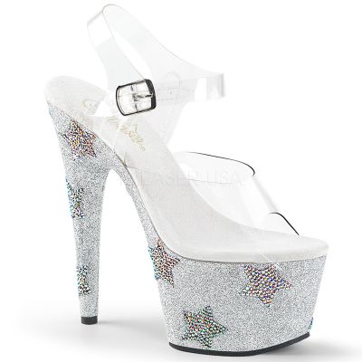 7 inches Heel 2 3 4 inches PF Ankle Strap Sandal W RS Stars