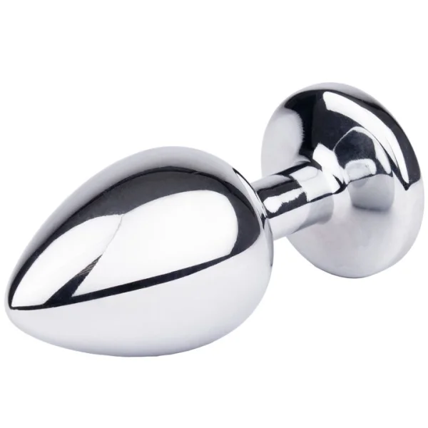 Bejewelled Pink Metal Butt Plug - 2.5, 3 or 3.5 Inch — image 3 of 7