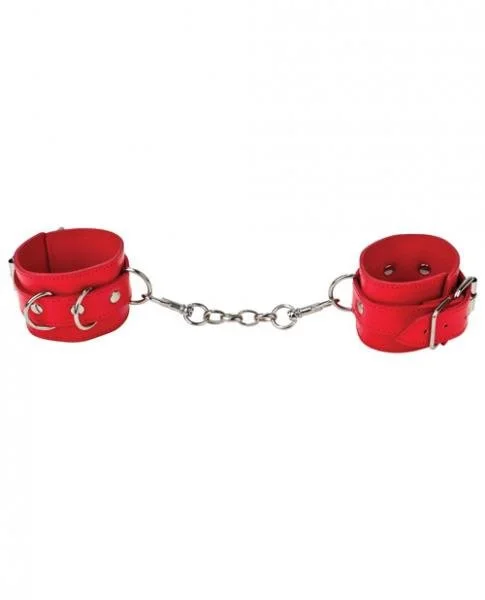 Ouch Leather Cuffs For Hand and Ankles O/S