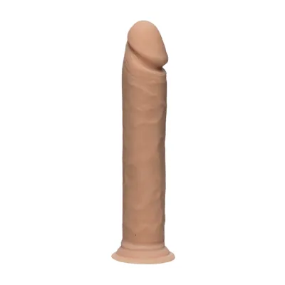 The D The Realistic D Dildo Tan 10 Inch
