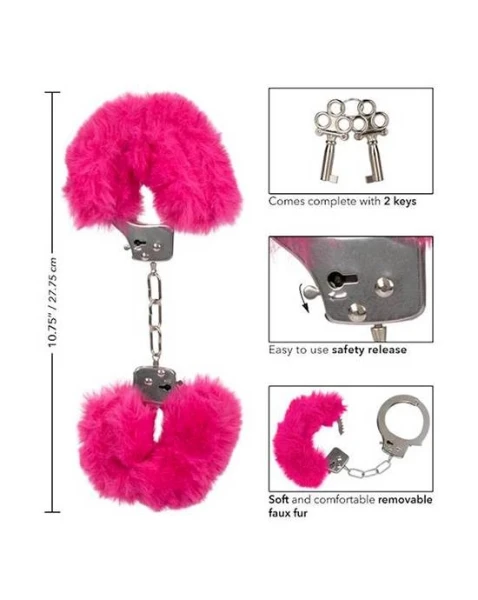 Ultra Fluffy Furry Cuffs - Pink