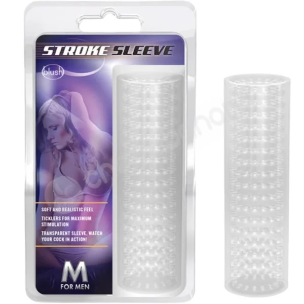M For Men Stroke Sleeve Reversible Stroker With Ticklers