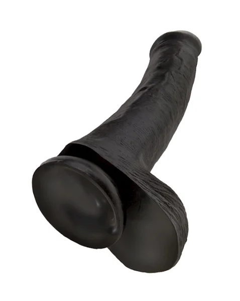King Cock 13 Inch Cock With Balls - Black - 13 Inch