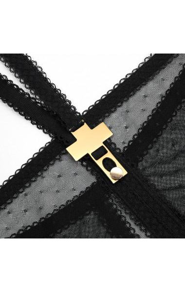 High Waist Brief with Harness - Maison Close