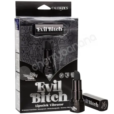 Naughty Bits Evil Bitch Black Lipstick Vibrator