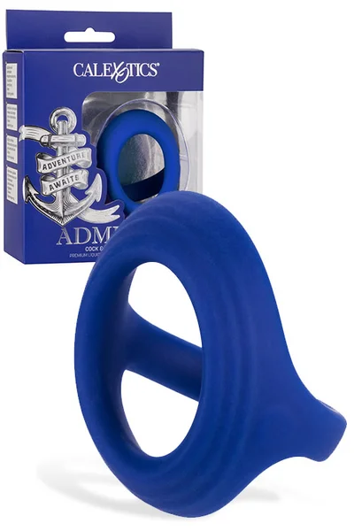 California Exotic Admiral Silicone Cock & Ball Dual Ring — image 7 of 12