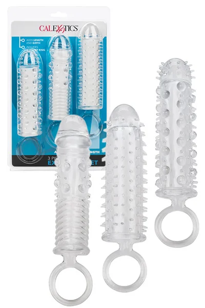 California Exotic Textured Penis Extension Sleeve Set (3-pce) — image 7 of 12
