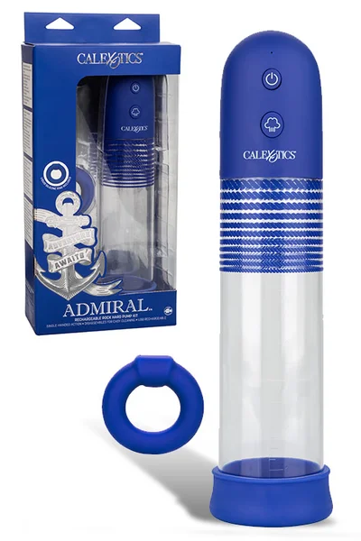 California Exotic Admiral Rechargeable Rock Hard Automatic Penis Pump Kit with Cock Ring — image 7 of 12