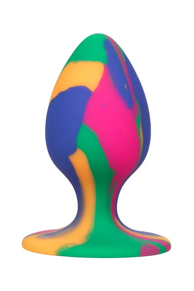 California Exotic Cheeky Tie-Dye Silicone Butt Plug - Medium — image 7 of 10